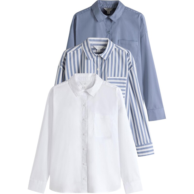 The Set Košeľa modrá / biela 65660322
