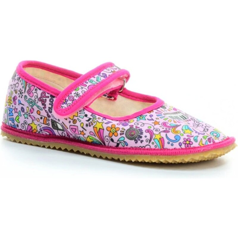 BEDA Music barefoot papuče / balerínky BF 060010/BA 65179834