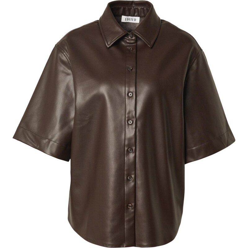 EDITED Blúzka Jaliyah hnedá / fialová 65888874