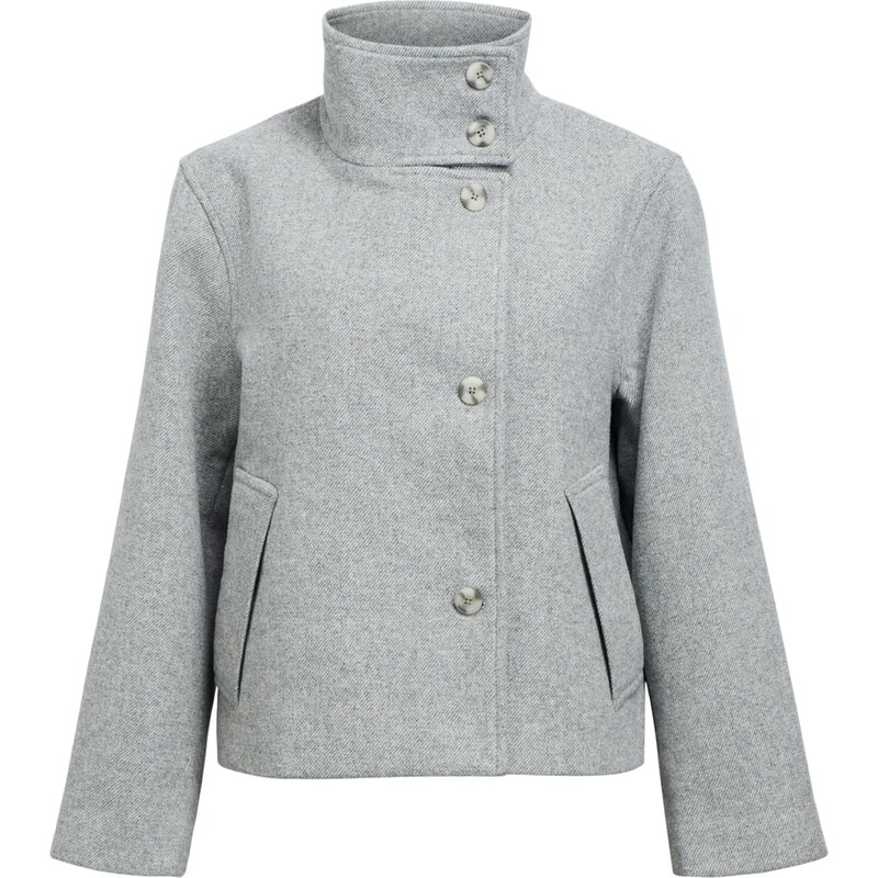 OBJECT Prechodná bunda OBJRIKI sivá melírovaná 65980884