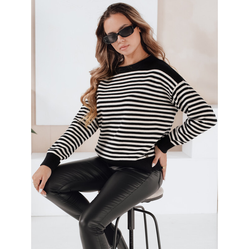 Dámsky pruhovaný sveter ELVARA Dstreet MY2523 66247766