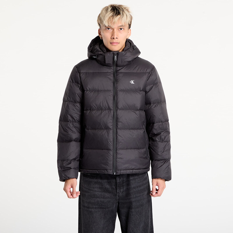 Páperka Calvin Klein Jeans Ls Nylon Zip Off Hooded Jacket Black M 65178200