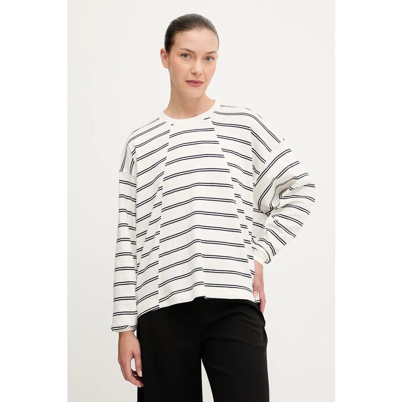 Bavlnené tričko G-Star A line stripe oversized 66513973