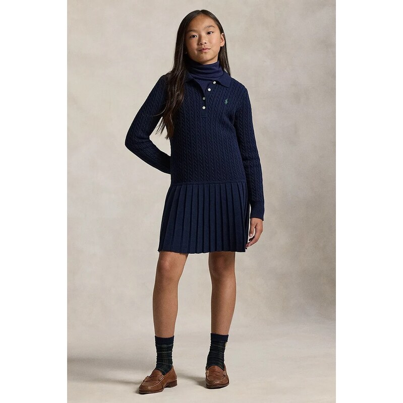 Dievčenské bavlnené šaty Polo Ralph Lauren 65188883