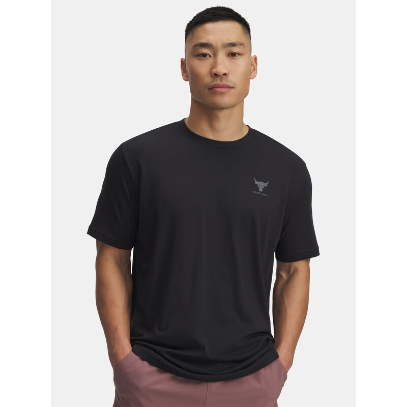 Pánske tričko Under Armour UA Pjt Rck Simple Branded SS-BLK 67208207