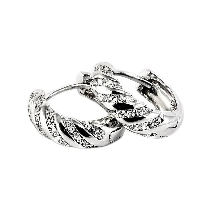 Strieborné náušnice Glare 904 65183027