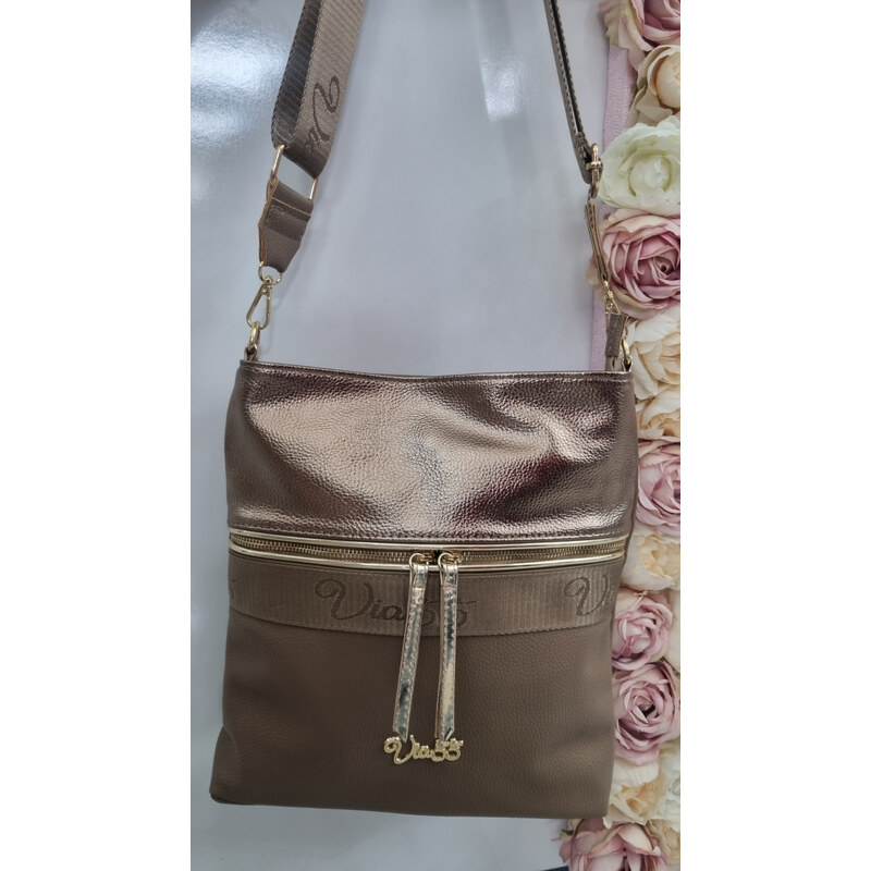 E-shop Katrins Fashion Hnedá crossbody kabelka Via55