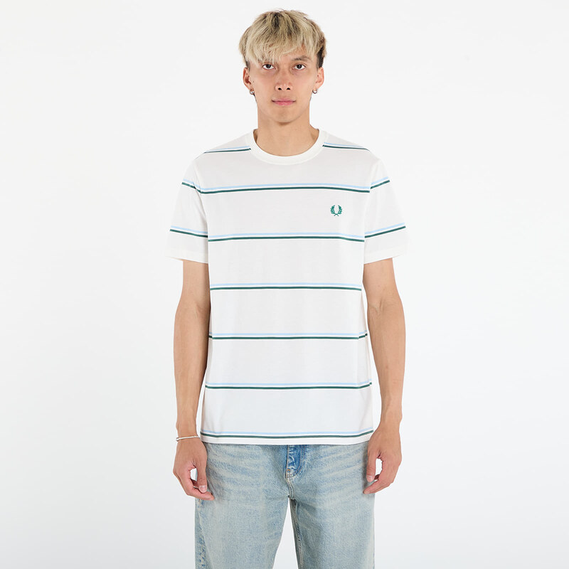 Tričko FRED PERRY Fine Stripe T-Shirt Snow White L 65185385