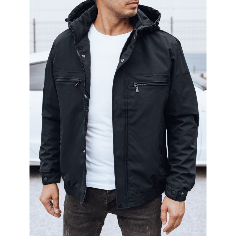 BASIC Tmavomodrá pánska prechodná bunda TX5032 65187527