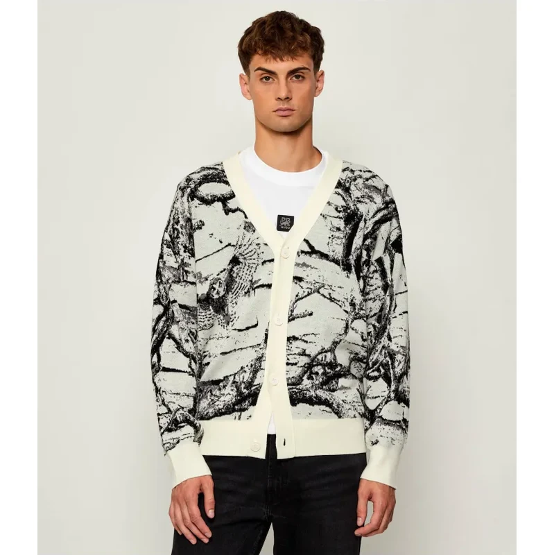 HUGO Kardigán Servot | Oversize fit | s prímesou vlny 65186040