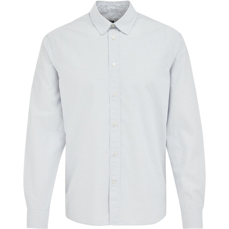 WE Fashion Košeľa svetlomodrá / šedobiela 65190016