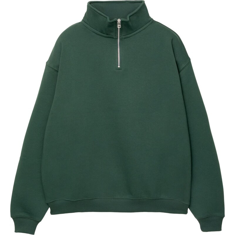 Pull&Bear Mikina tmavozelená 65843992