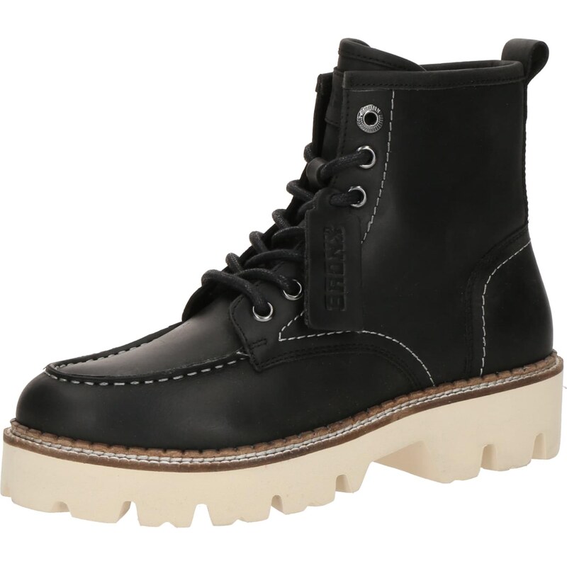 BRONX Šnurovacie členkové čižmy čierna 65966971