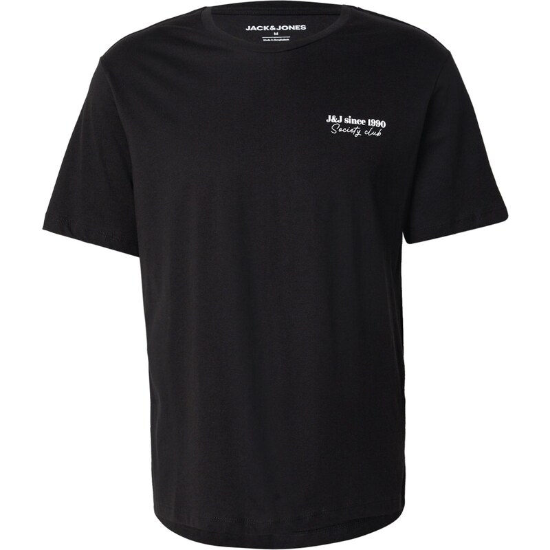 JACK & JONES Tričko JJNINETY čierna / biela 65190194