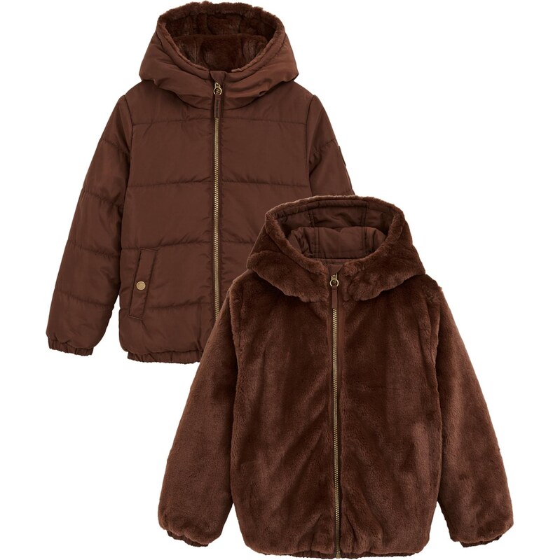 WE Fashion Prechodná bunda tmavohnedá 65656388