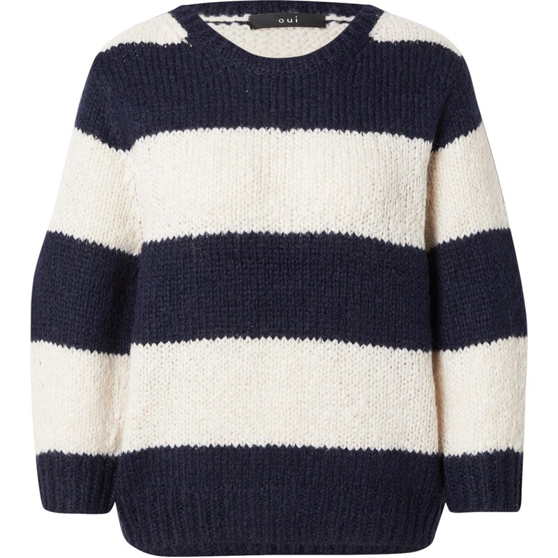 OUI Sveter Esmy tmavomodrá / perlovo biela 65206674