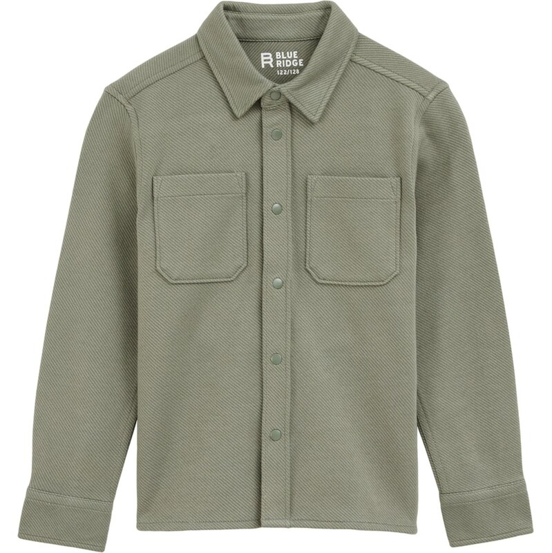 WE Fashion Košeľa olivová / svetlozelená 65884069