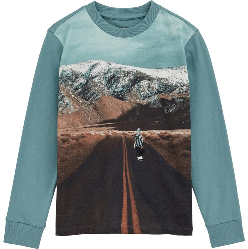 WE Fashion Tričko tyrkysová / hnedá / tmavohnedá / mandarínková 65886739