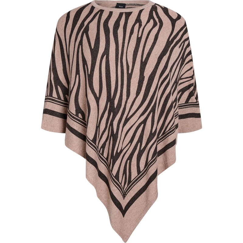 Zizzi Pelerína Caautumn tmavobéžová / čierna 65887844