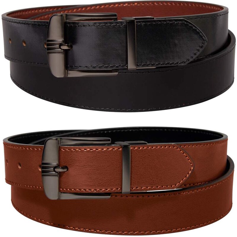 Obojstranný opasok 2 v 1 Atlas For Men Čierna 65190635