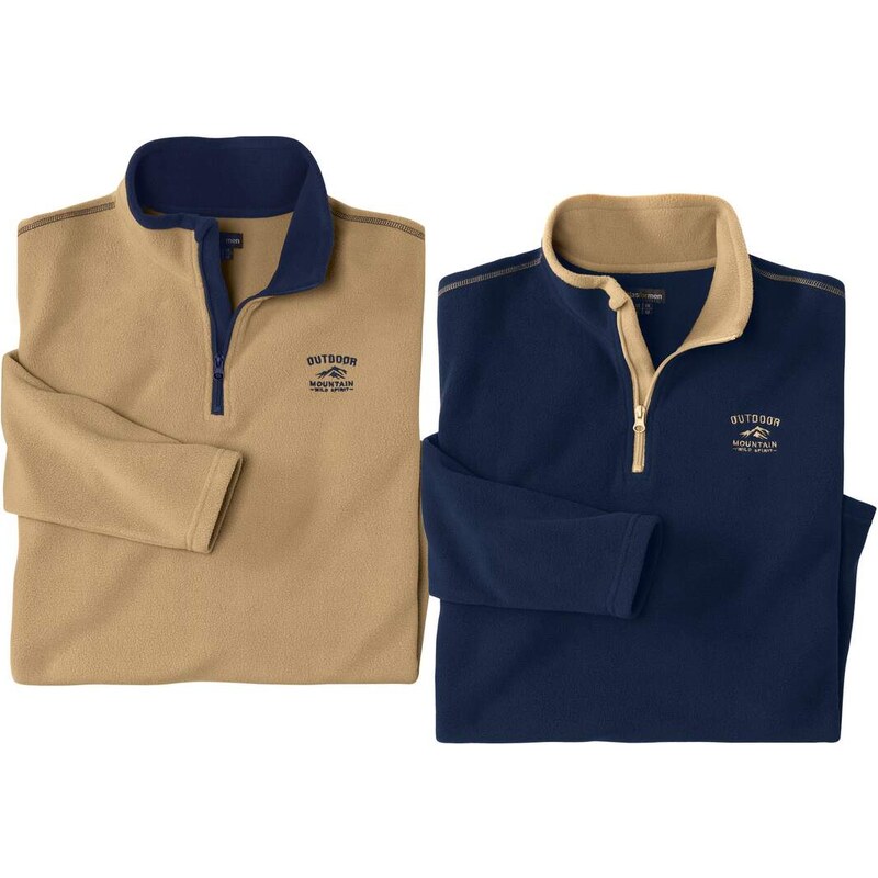 Sada 2 mikroflísových mikín Outdoor Atlas For Men Modrá 65190662