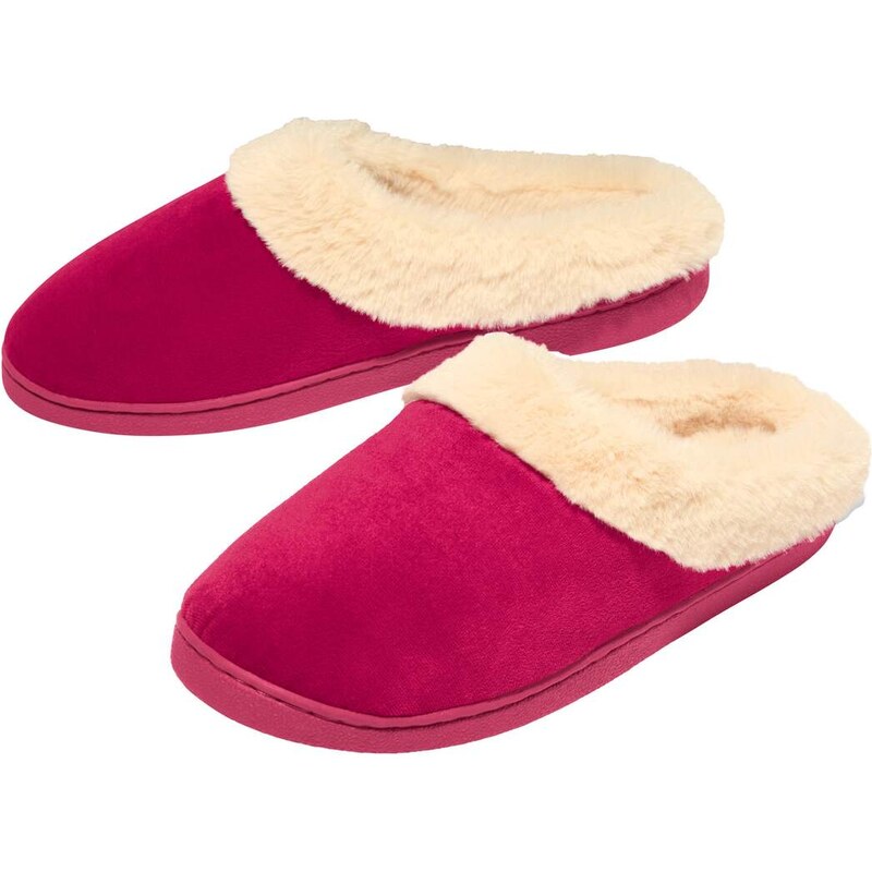 Velúrové papuče s imitáciou kožušiny Atlas For Men Červená 65190670