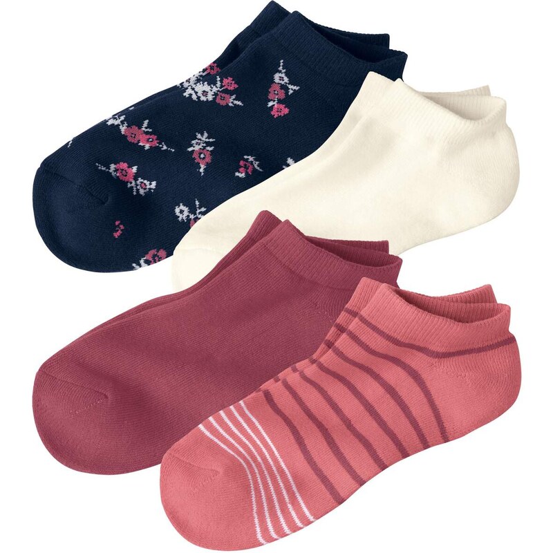 Sada 4 párov členkových ponožiek Fantázia Atlas For Men Biela 65190681