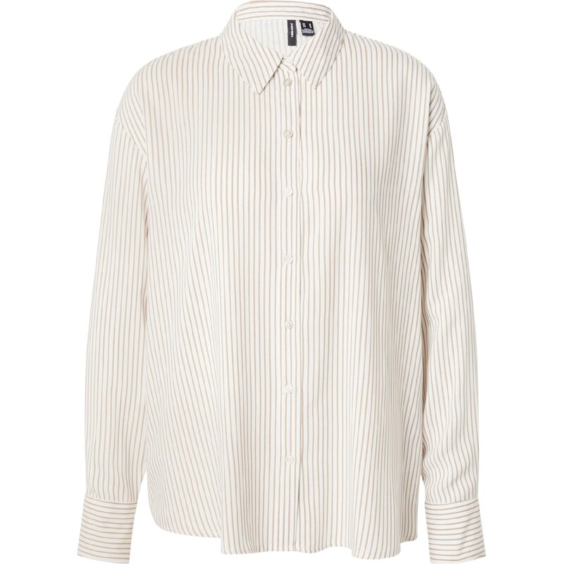 VERO MODA Blúzka VMALICE olivová / biela 65890277
