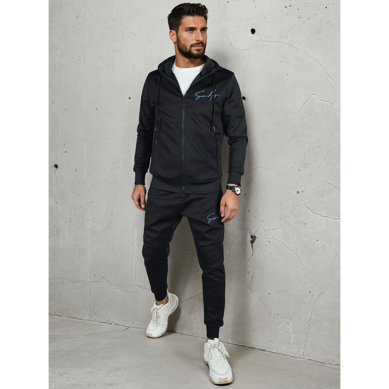 Čierny pánsky teplákový komplet Dstreet 65193951