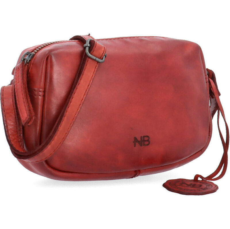 Kožená kabelka crossbody Noelia Bolger červená NB 2417 CV 65194893