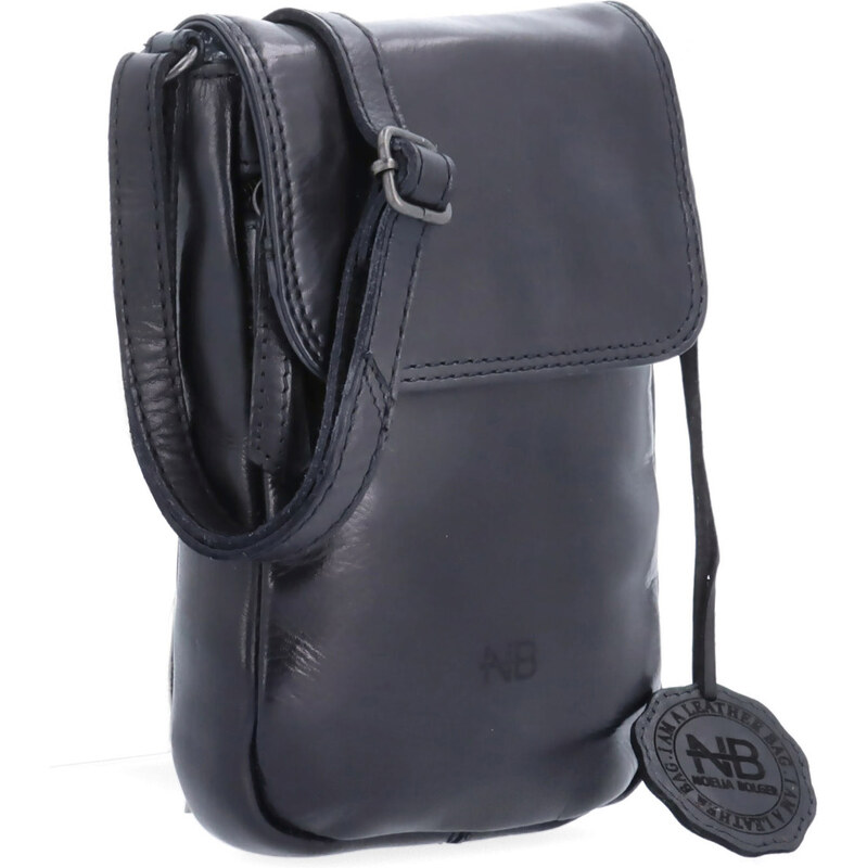 Kožená taška crossbody Noelia Bolger čierna NB 2418 C 65194889
