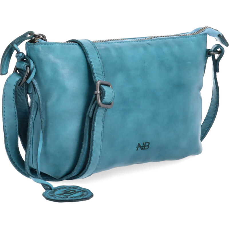 Kožená kabelka crossbody Noelia Bolger zelená NB 2414 TYR 65194904