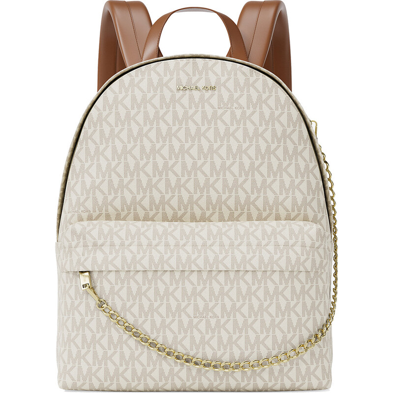 Michael Kors Batoh Slater Medium Signature Logo Light Cream Multi 65201142