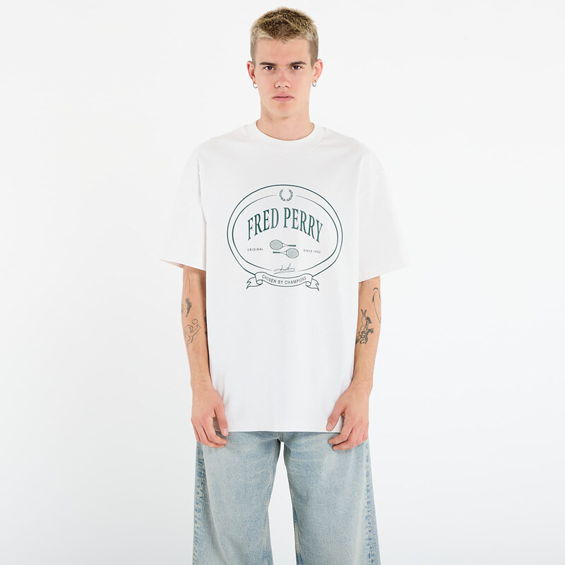 Tričko FRED PERRY Chosen By Champions T-Shirt Snow White M 65198598