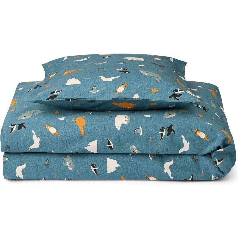 E-shop LIEWOOD Detská posteľná bielizeň Carmen Arctic Sea 100 × 70 cm