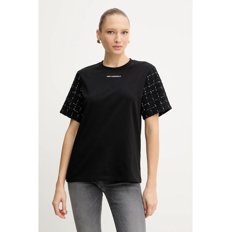 Vlnené tričko Karl Lagerfeld 65195760