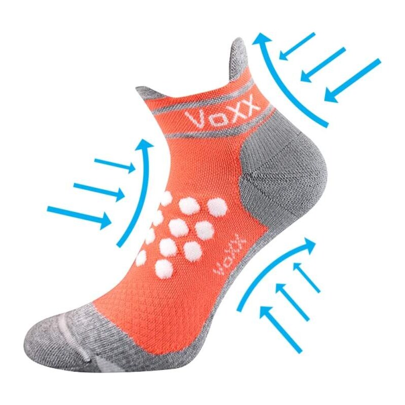 SPRINTER kompresné ponožky so striebrom VoXX Lososová 39-42 1 pár 26459293