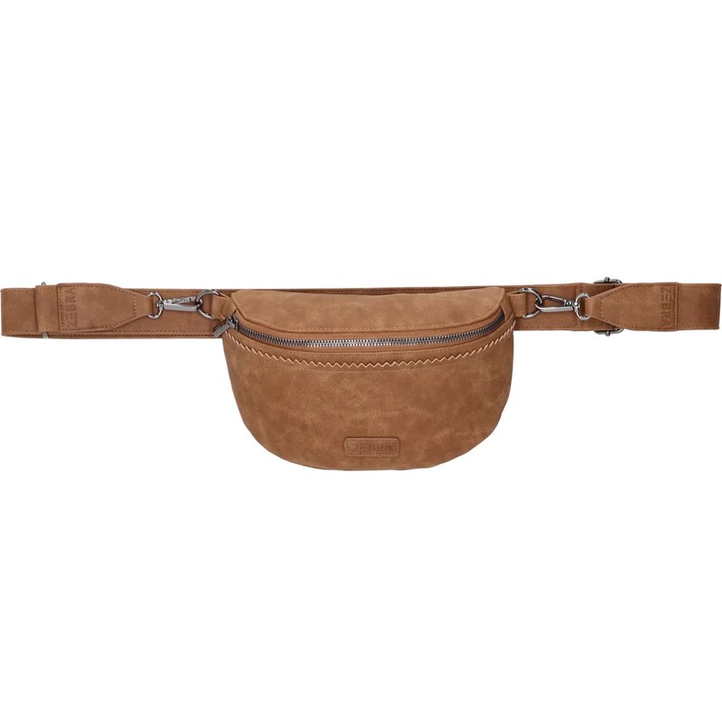 Zebra trends Hnedá ľahká kožená ľadvinka „Saddie“ 65197001