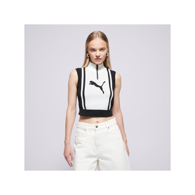 Puma Vesta Future.puma.archive Half-Zip Knitted Tričko ženy Oblečenie 65049887