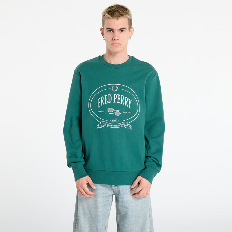 Mikina FRED PERRY Chosen By Champions Sweatshirt Sport Green L 65198601