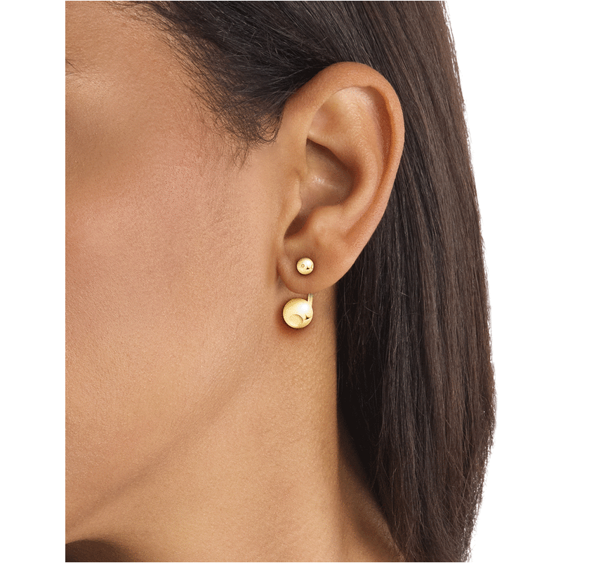 Calvin Klein Pozlátené visiace náušnice Sculptural Bubbles 35000789 66592936