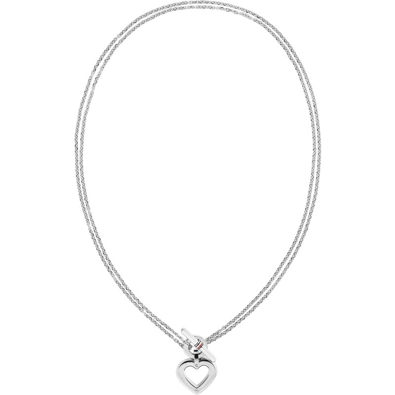 Tommy Hilfiger Luxusný dvojitý náhrdelník so srdcovým príveskom Toggle 66584922