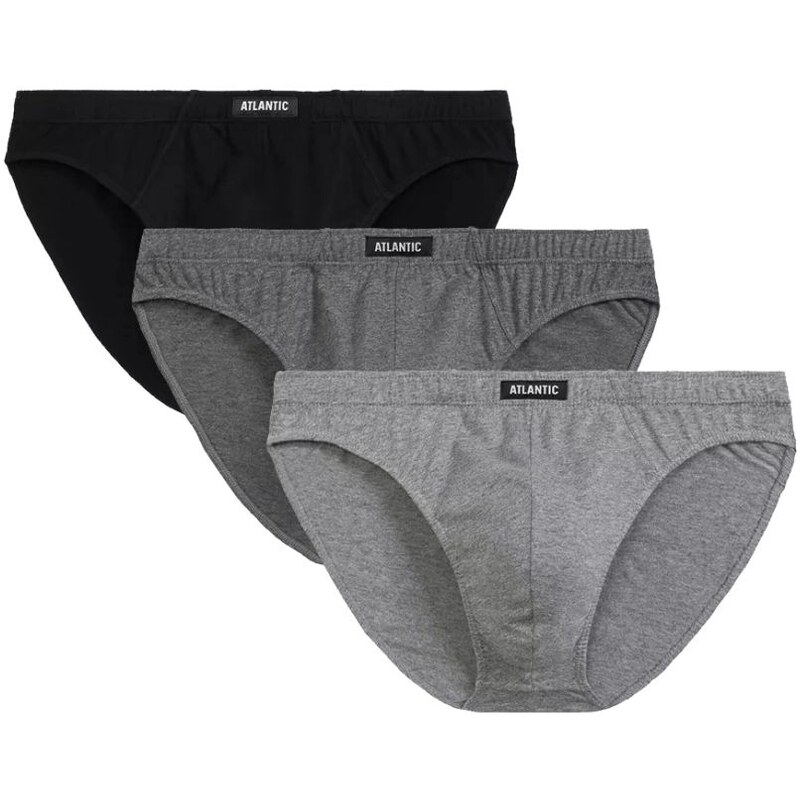 Atlantic Pánske slipy 3 pack 322 Sport mix1 65199821