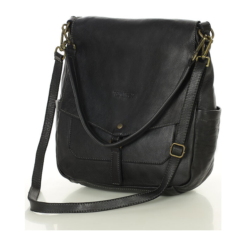 MARCO MAZZINI čierna crossbody z prírodnej kože (v187f) 49358301