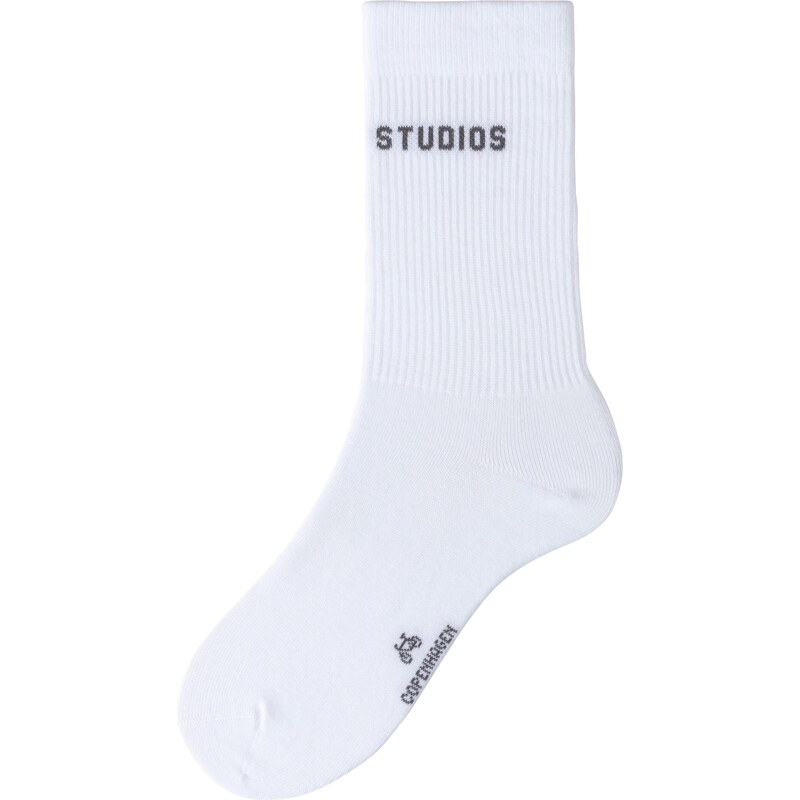 Copenhagen Studios Športové ponožky šedobiela 65465339