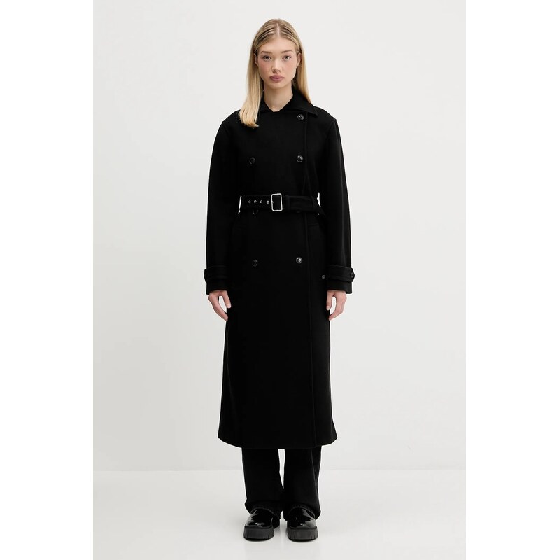 Kabát s prímesou vlny HUGO Martinu-1 65200989