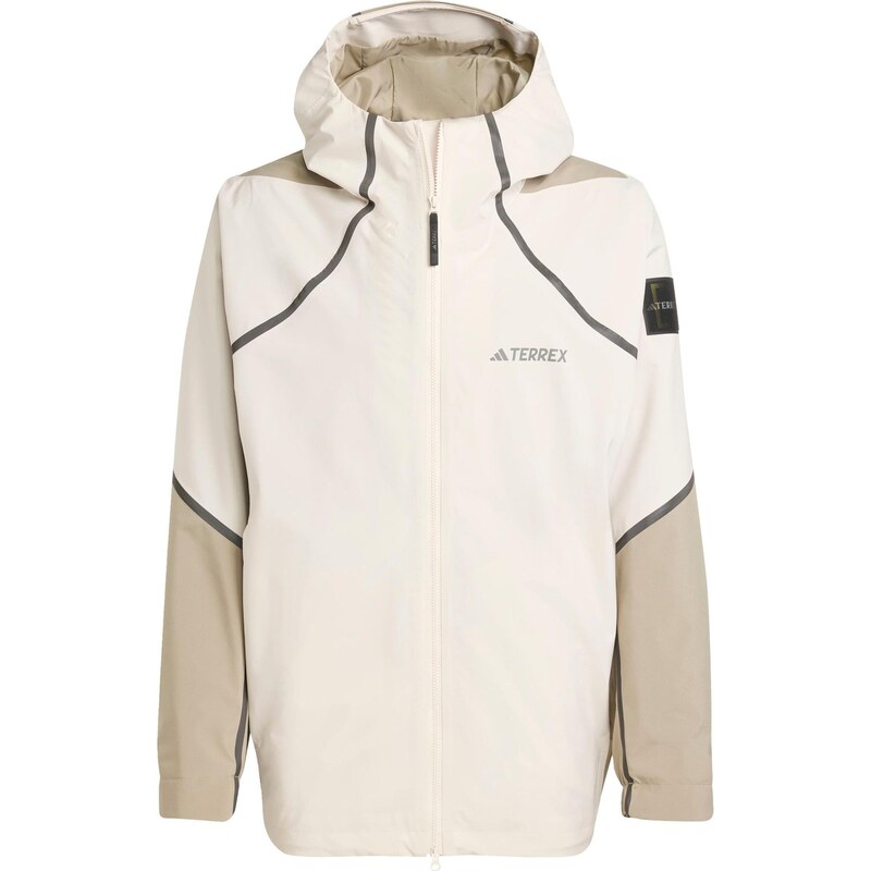 ADIDAS TERREX Outdoorová bunda Nat Geo béžová / tmavobéžová / čierna 65881579