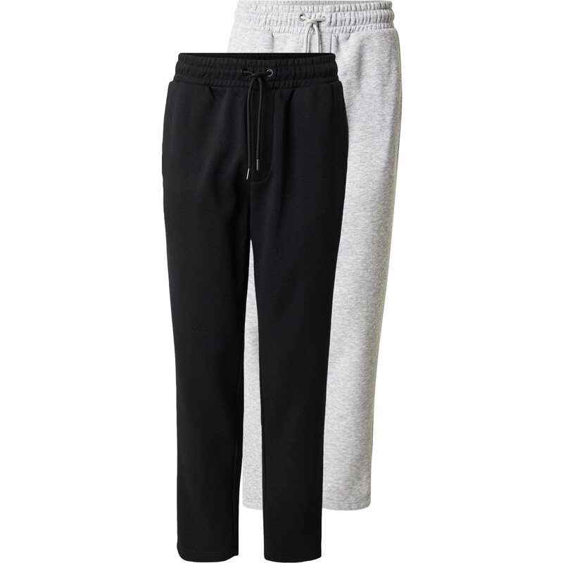 JACK & JONES Nohavice JPSTKANE BRADLEY sivá melírovaná / čierna 65206695