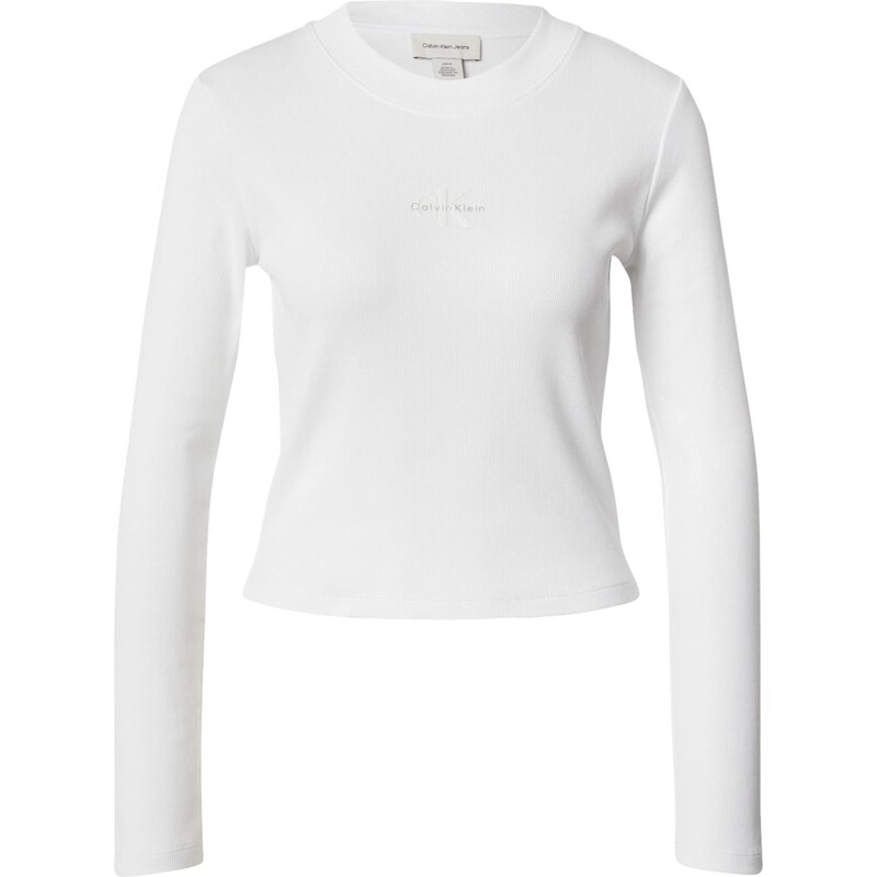 Calvin Klein Jeans Tričko sivá / biela 65731491