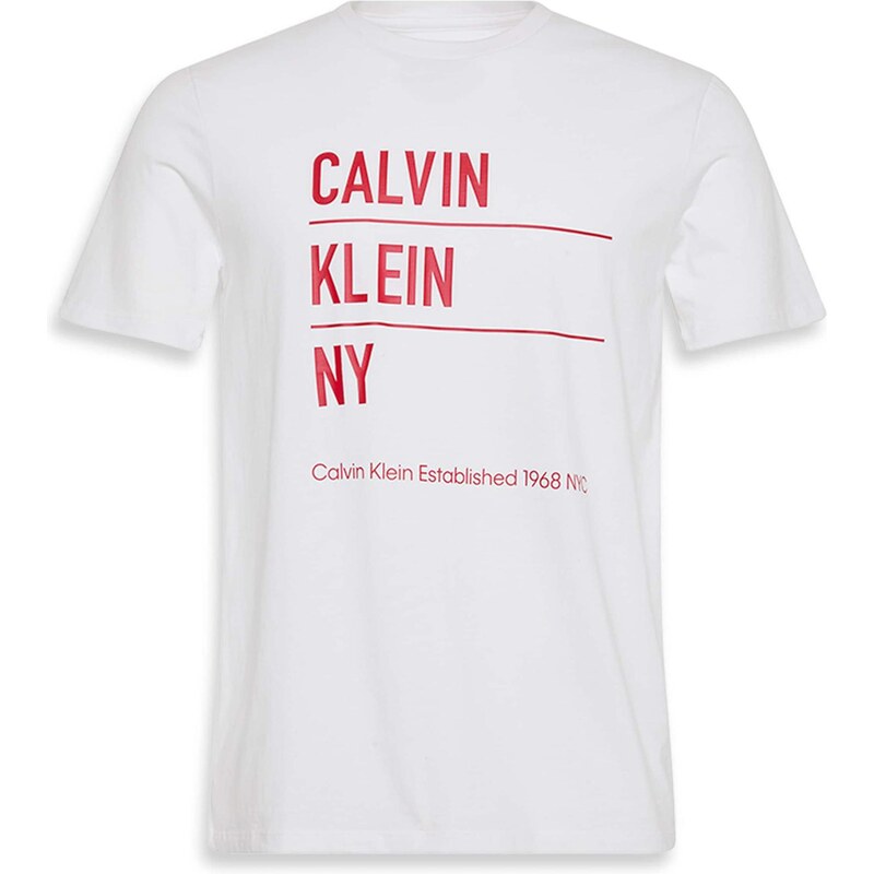 Calvin Klein Jeans Tričko červená / biela 65201490